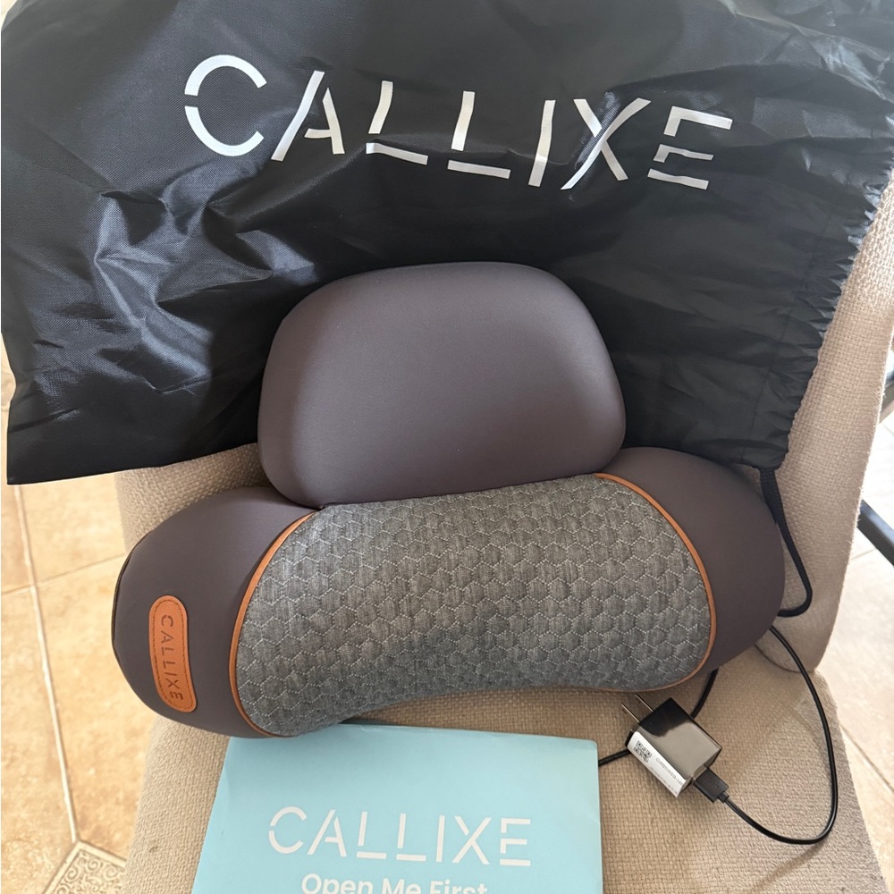Gray and Brown Massage Pillow